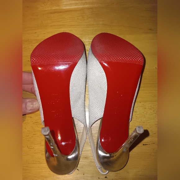 Christian Louboutin Sparkle Leather Heels Size 37